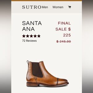 Sutro handcrafted boots